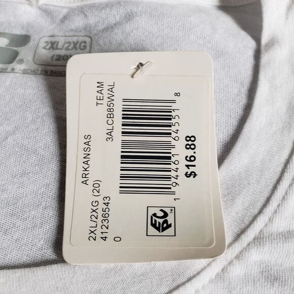 New Women's Arkansas Razorback Russell T-Shirt Woo Pig Sooie Size 2XL (20) - Picture 5 of 10